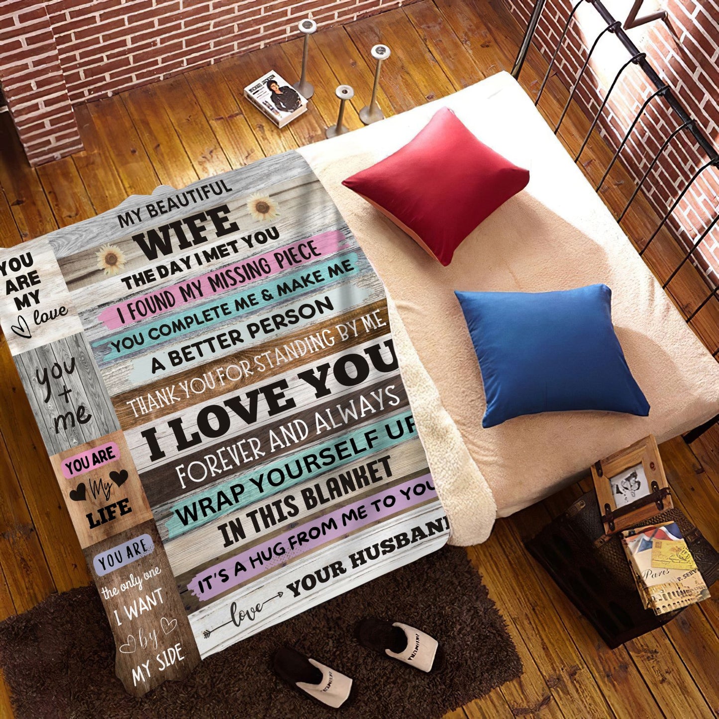 My Beautiful Wife Cozy Fleece Blanket 50x60