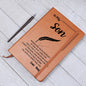 To My Son - Keepsake Leather Journal
