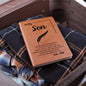 To My Son - Keepsake Leather Journal