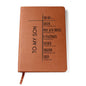 To My Son - Faith Inspired Leather Journal