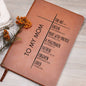 To My Mom - Faith Inspired Leather Journal