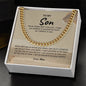 To My Son - Cuban Link Chain Necklace