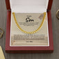 To My Son - Cuban Link Chain Necklace