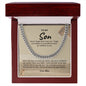 To My Son - Cuban Link Chain Necklace