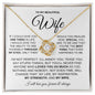 To My Beautiful Wife - Love Knot Necklace