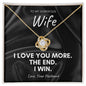 To My Gorgeous Wife - Love Knot Necklace