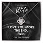 To My Gorgeous Wife - Love Knot Necklace