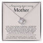 In Loving Memory of Your Mother - Love Knot Necklace