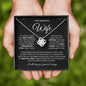 To My Beautiful Wife - Love Knot Necklace