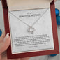 To My Beautiful Mother - Love Knot Necklace