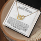 To My Dear Bonus Sister - Interlocking Hearts Necklace