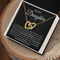 To My Daughter - Interlocking Hearts Necklace