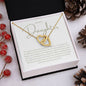 To My Daughter - Interlocking Hearts Necklace