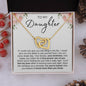 To My Daughter - Interlocking Hearts Necklace