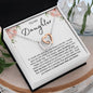 To My Daughter - Interlocking Hearts Necklace