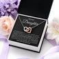 To My Daughter - Interlocking Hearts Necklace