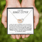 To My Dear Bonus Sister - Interlocking Hearts Necklace