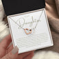 To My Daughter - Interlocking Hearts Necklace