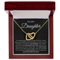 To My Daughter - Interlocking Hearts Necklace