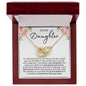 To My Daughter - Interlocking Hearts Necklace