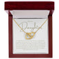 To My Daughter - Interlocking Hearts Necklace