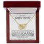 To My Dear Bonus Sister - Interlocking Hearts Necklace