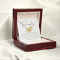 To My Daughter - Interlocking Hearts Necklace