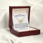 To My Dear Bonus Sister - Interlocking Hearts Necklace