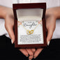 To My Daughter - Interlocking Hearts Necklace
