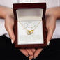 To My Daughter - Interlocking Hearts Necklace