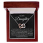 To My Daughter - Interlocking Hearts Necklace