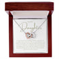 To My Daughter - Interlocking Hearts Necklace