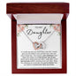 To My Daughter - Interlocking Hearts Necklace