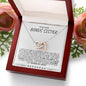 To My Dear Bonus Sister - Interlocking Hearts Necklace