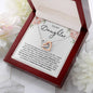 To My Daughter - Interlocking Hearts Necklace