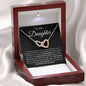 To My Daughter - Interlocking Hearts Necklace
