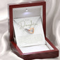 To My Daughter - Interlocking Hearts Necklace