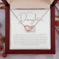 To My Daughter - Interlocking Hearts Necklace