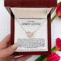 To My Dear Bonus Sister - Interlocking Hearts Necklace
