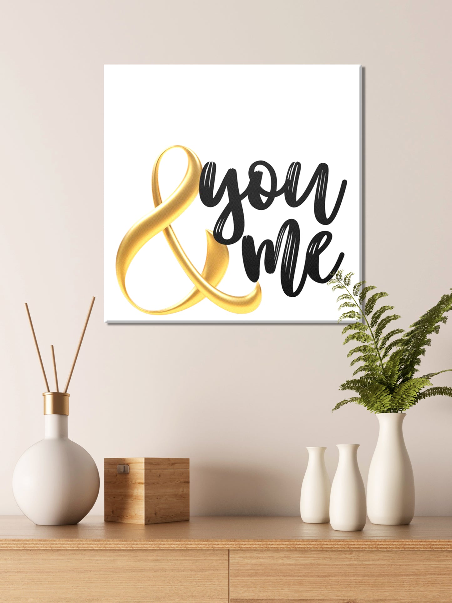 YOU & ME Lovely Canvas Wrap