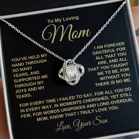 Gift for Mom From Son - A Mother's Love: A Tribute Timeless Necklace